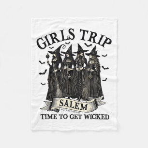 Manta Polar Salem Machusetts, chica de Salem Witch Halloween