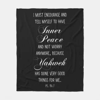 Manta Polar Salmo 116:7 Escritura Biblia Verse Prayer