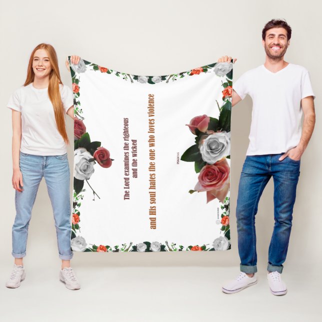 Manta Polar Salmo 11:5, No hay violencia (In situ)