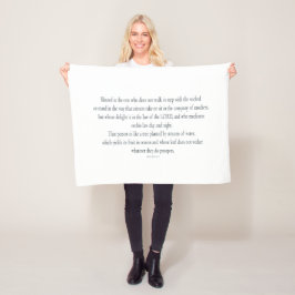 Manta Polar Salmo 1, no camina al paso con los malvados