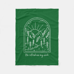 Manta Polar Salmo 23 3 refresca la Biblia Cristiana del Alma V