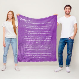 Manta Polar Salmo 23 Funda de lino de lana