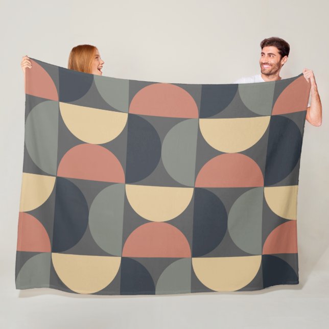 Manta Polar Salmón de carbón de medio siglo moderno (In situ)