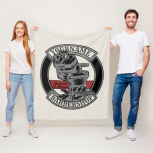 Manta Polar Salón de sillas de peluquería Retro Personalizado