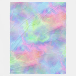 Manta Polar salpicadura de acuarela opal: