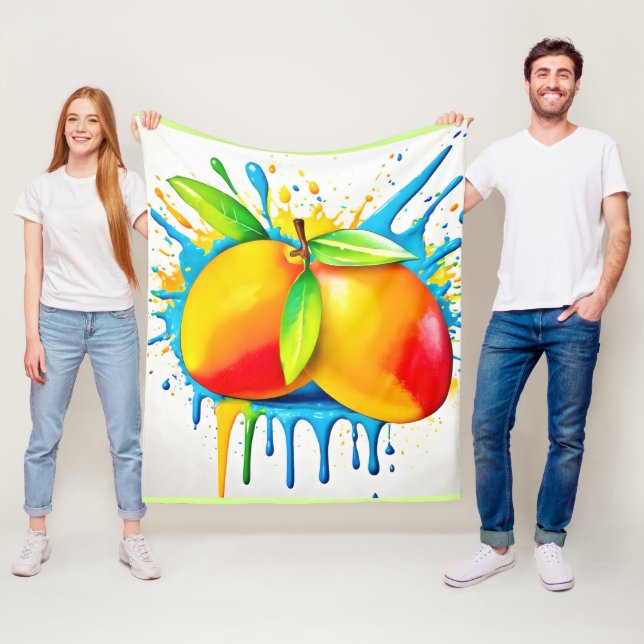 Manta Polar Salpicadura de Mango de Color (In situ)
