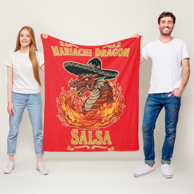 Manta Polar Salsa Mariachi Dragón (In situ)