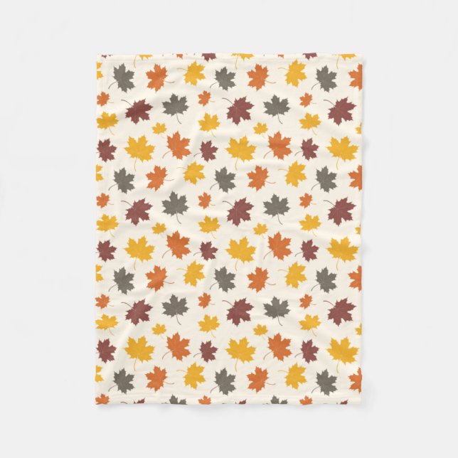 Manta Polar Saltos de otoño en caída (Anverso)