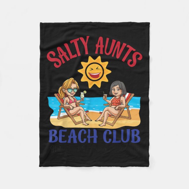 Manta Polar Salty Aunts Beach Club Summer Vacation Vibes 2025  (Anverso)