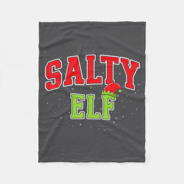 Manta Polar Salty Elf Christmas Family Matching Group Xmas  (Anverso)