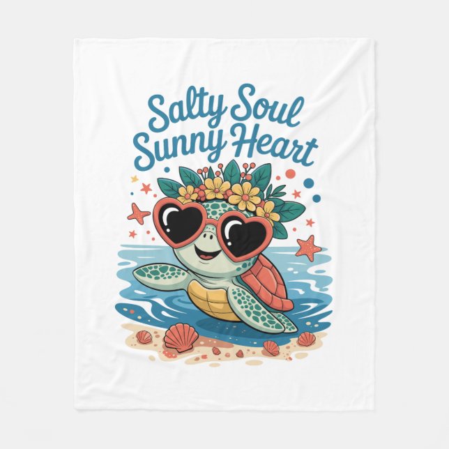 Manta Polar Salty Soul Sunny Hearttle Summer (Anverso)