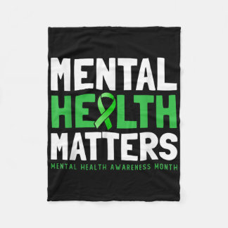 Manta Polar Salud Mental S Green Ribbon Mental Health Awarene