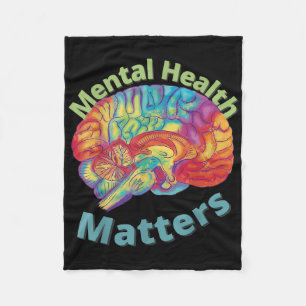 Manta Polar Salud Mental Tye Dye Conciencia sobre Enfermedades