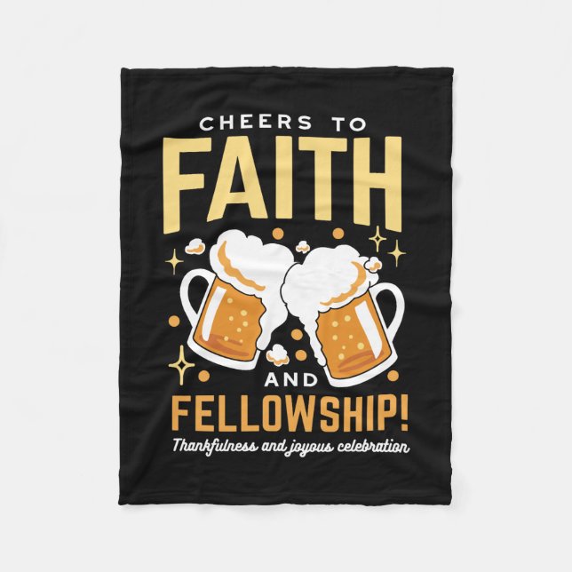 Manta Polar Saludos a la fe y la comunidad - Oktoberfest (Anverso)