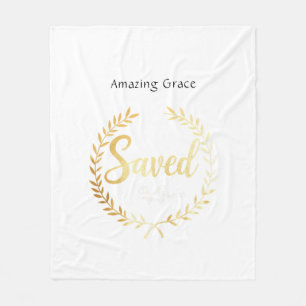 Manta Polar Salvado por el regalo de Grace Blanket para papá f