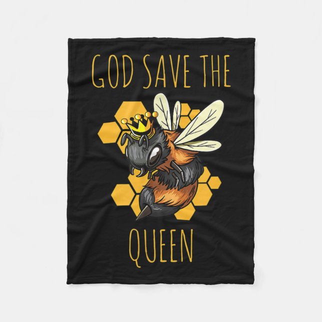 Manta Polar Salvar a las abejas Protección del medio ambiente  (Anverso)