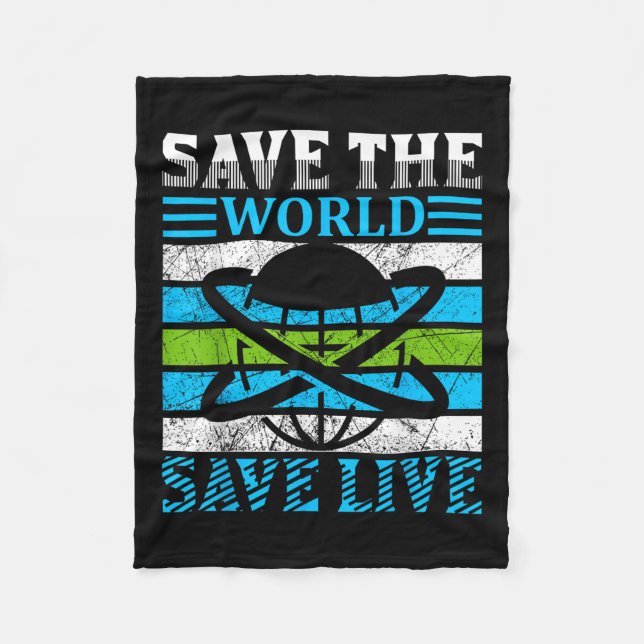 Manta Polar Salvemos la protección ambiental del planeta Tierr (Anverso)