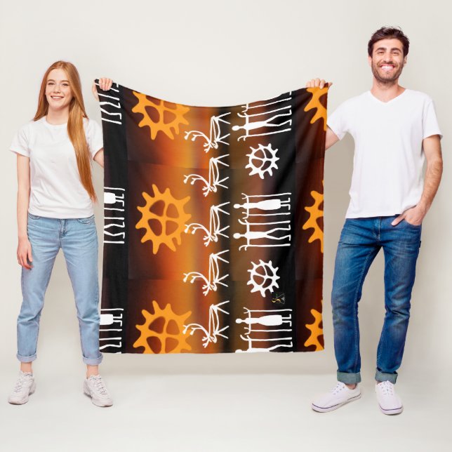 Manta Polar Samisk inspiration samiska tecken (In situ)