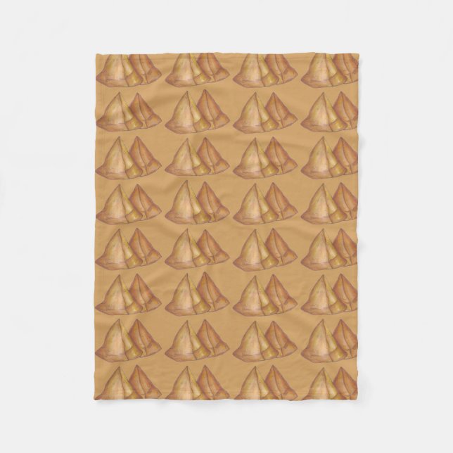 Manta Polar Samosas caseras comida india cocinar comida (Anverso)