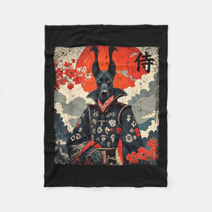 Manta Polar Samurai Japonés Gran Dane Tattoo Kawaii Ukiyo-e