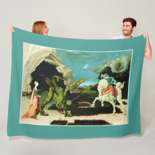 Manta Polar San Jorge Medieval y el Dragón
