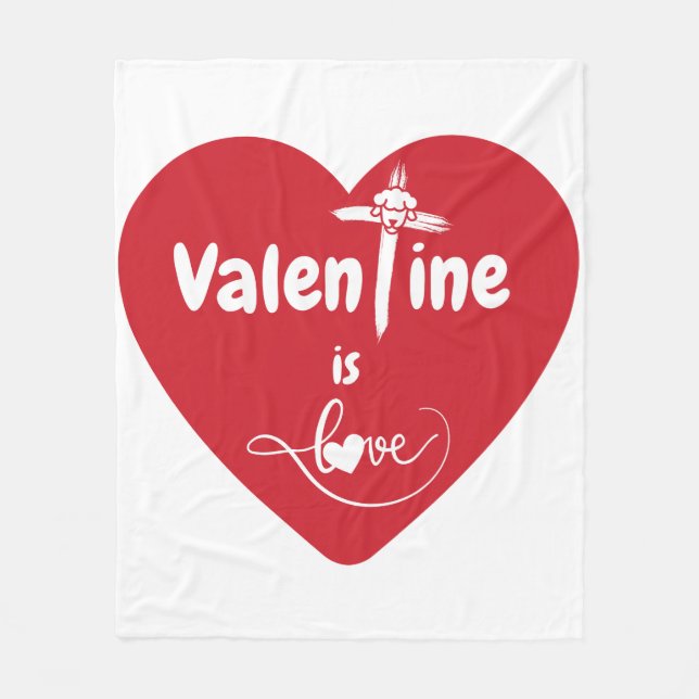 Manta Polar San Valentín es amor (Anverso)