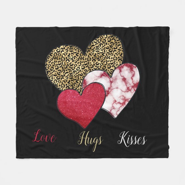 Manta Polar San Valentín salvaje (Frente (Horizontal))