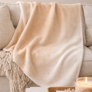 Manta Polar Sand Ivory Fade Fleece Blanket