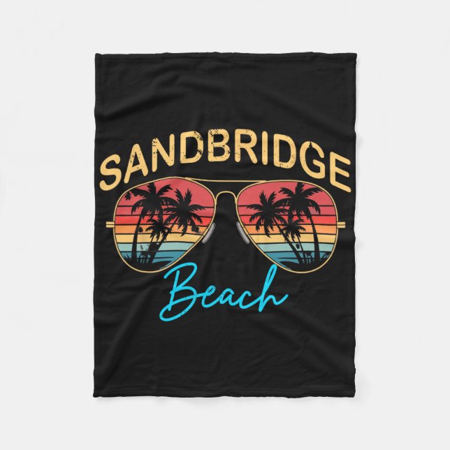 Manta Polar Sandbridge Beach Virginia Men Women Souvenir Surfb (Anverso)