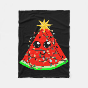 Manta Polar Sandía Fruta Hawaiana Navidad De Verano En