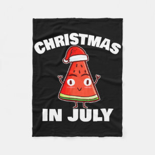 Manta Polar Sandía Navidad En Julio Árbol De Navidad De Verano
