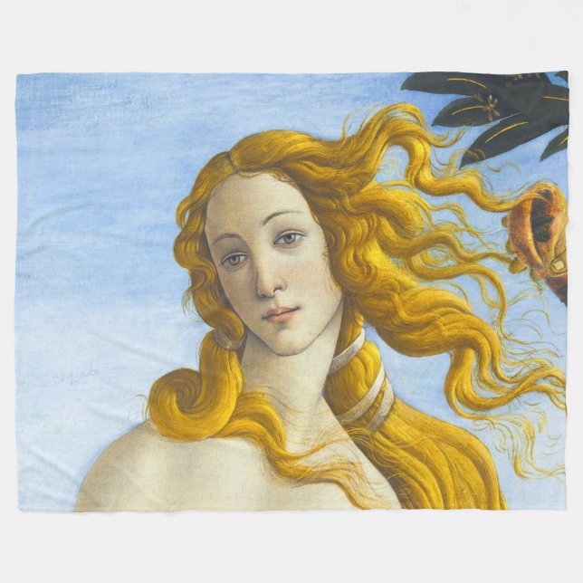 Manta Polar Sandro Botticelli - Nacimiento de Venus Close-up (Frente (Horizontal))