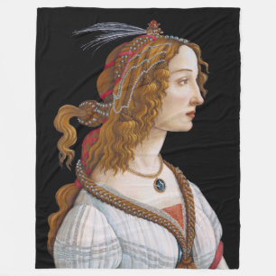 Manta Polar Sandro Botticelli - Retrato de Simonetta Vespucci