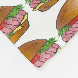 Manta Polar Sandwich de submarino Deli Ham Cheese Hoagie