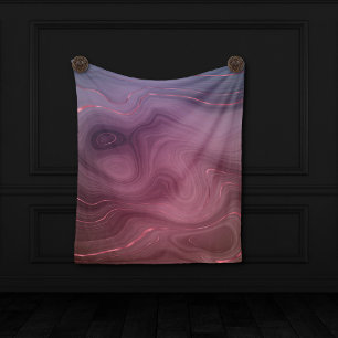 Manta Polar Sangria Strata Moody Pink y Purple Luxe Agate