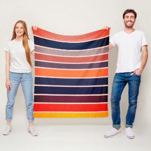 Manta Polar Sangria Striped
