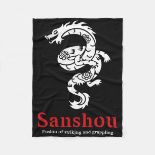Manta Polar Sanshou Dragón Sanda Boxeo Chino Artes Marciales _