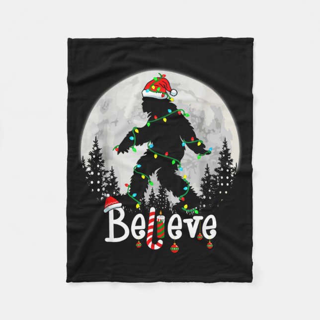 Manta Polar Santa Bigfoot Christmas Sasquatch Believe Xmas Men (Anverso)