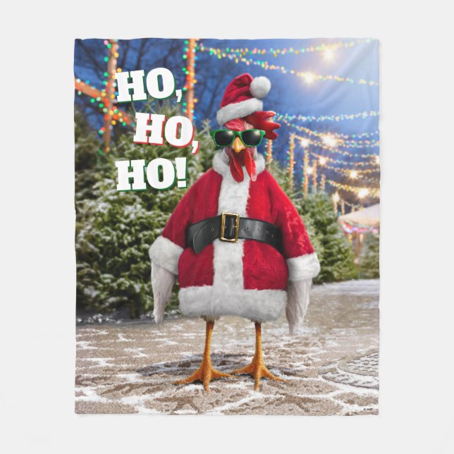 Manta Polar Santa Chicken (Anverso)