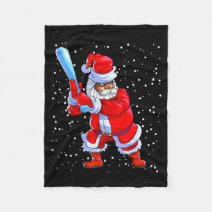 Manta Polar Santa Claus afroamericano de béisbol C