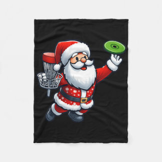Manta Polar Santa Claus jugando Disc Golf Niños pequeños Navid