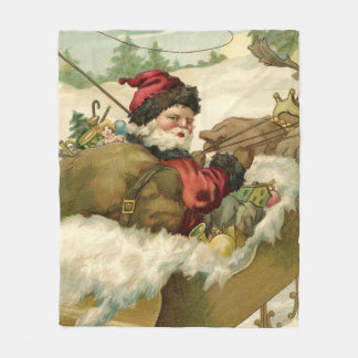 Manta Polar Santa en su Sleigh