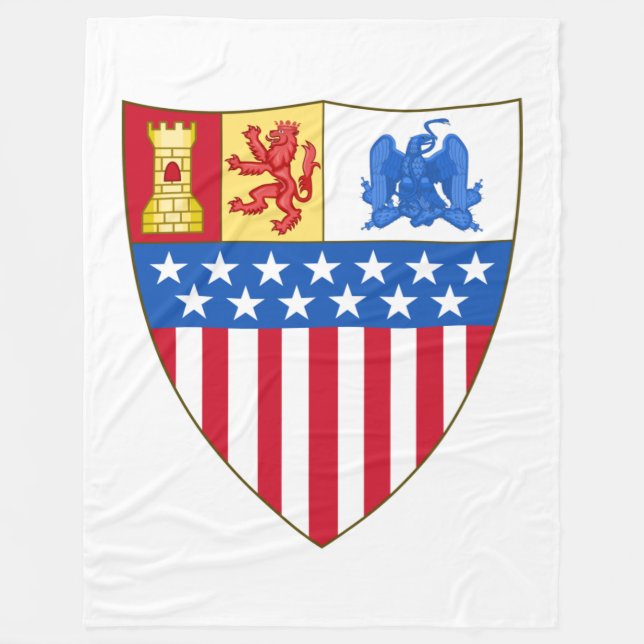 Manta Polar Santa Fe, Nuevo México (Escudo de armas) (Anverso)