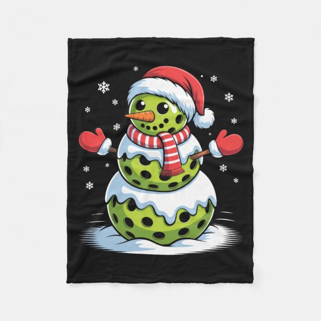 Manta Polar Santa Hat Ckleball Snowman Christmas Men Women Kid (Anverso)