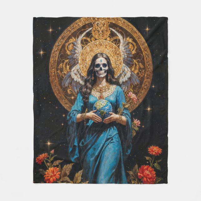 Manta Polar Santa Muerte (Anverso)