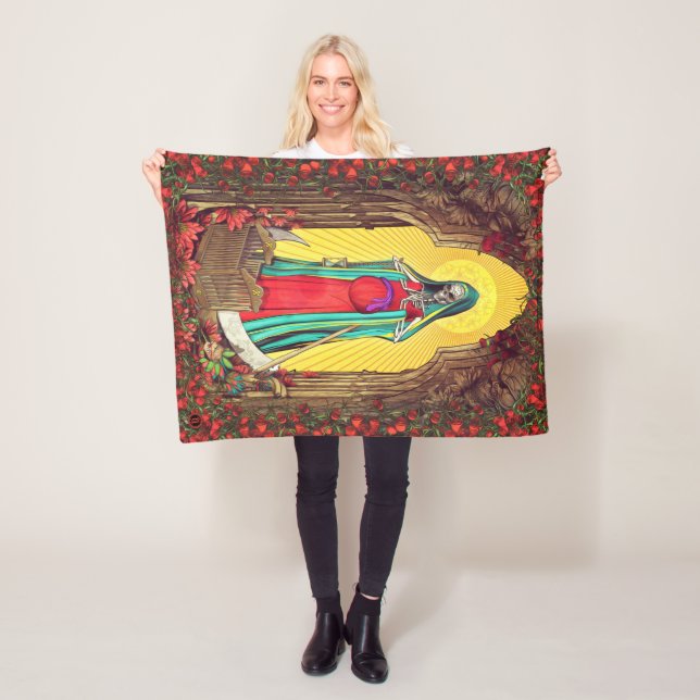 Manta Polar Santa Muerte Tarot - muerte santa (In situ)