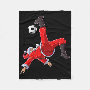 Manta Polar Santa Navidad Fútbol Patada Bicicleta Navidad Chic