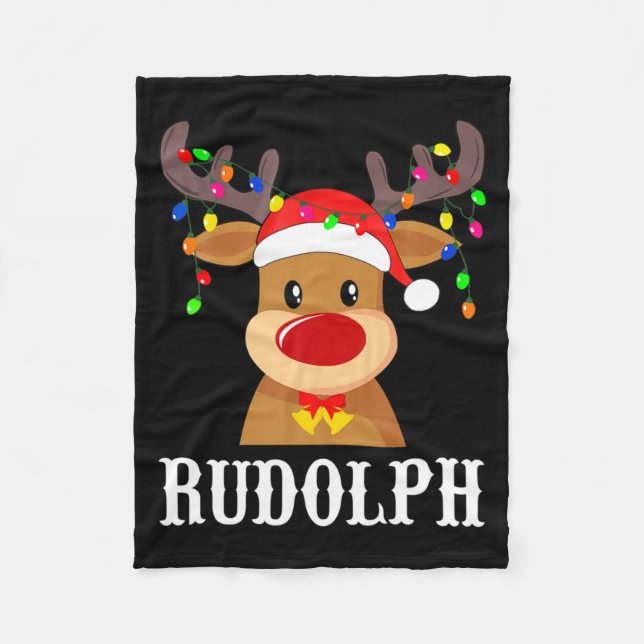 Manta Polar Santa Reindeer Rudolph Xmas Group Costume  (Anverso)