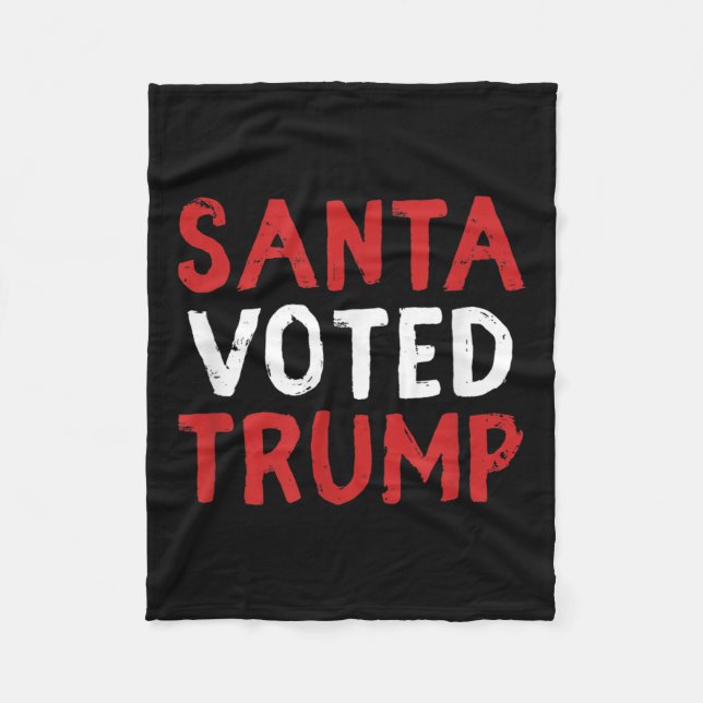 Manta Polar Santa Voted Trump Funny Christmas Gift Election Pr (Anverso)