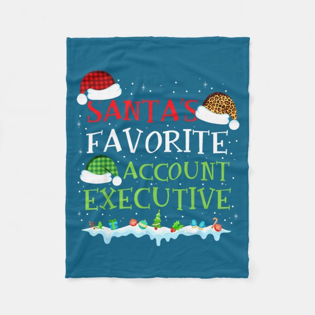 Manta Polar Santa's Favorite Account Executive Fun Christmas  (Anverso)
